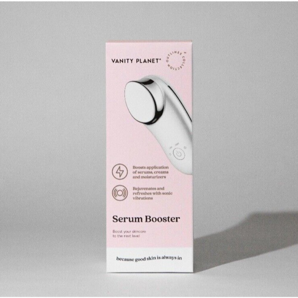 Vanity Planet Serum Booster Face Massager Applicator Sonic Vibrations Skincare